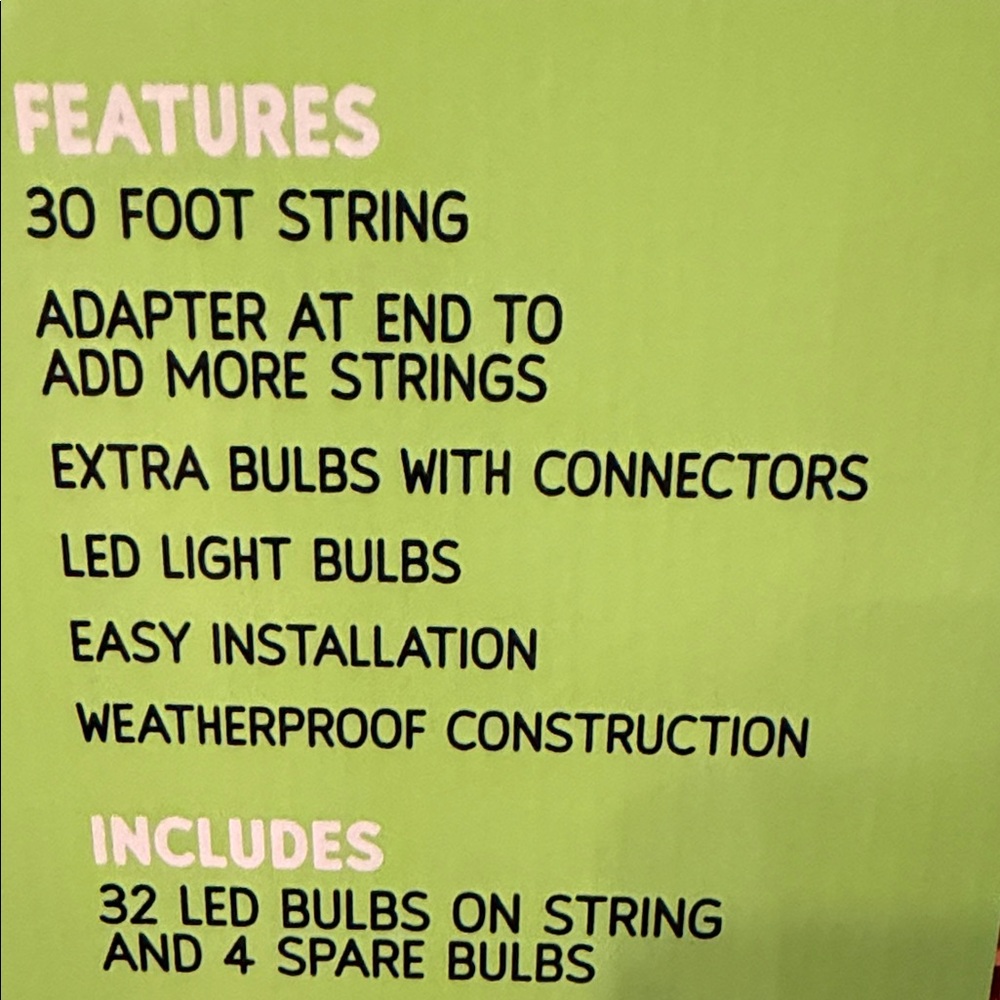 LED String Lights - Warm Yellow - Picture 8 of 8